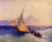 Ivan Aivazovsky Rescue at Sea painting
